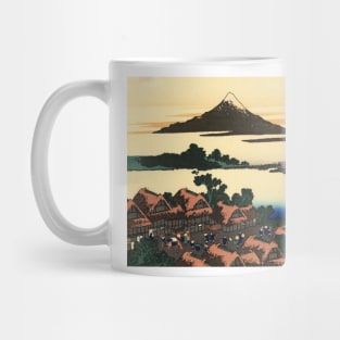 Dawn at Isawa in Kai Province - Katsushika Hokusai Mug